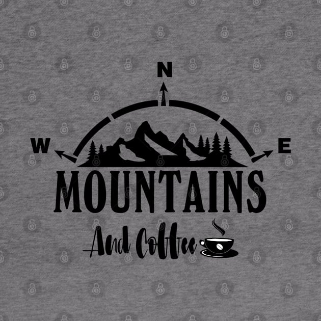 Mountains and Coffee by abbyhikeshop